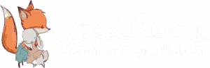 Fox & Bunny Logo blackwhite